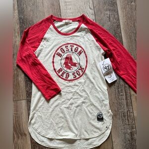 NWT 47’ Boston Red Sox 3/4 Sleeve Top XS